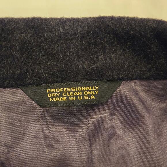 Peter Richard Loro Piana Coat Size 42L Super Fine Lambswool Gray Overcoat - Picture 6 of 16